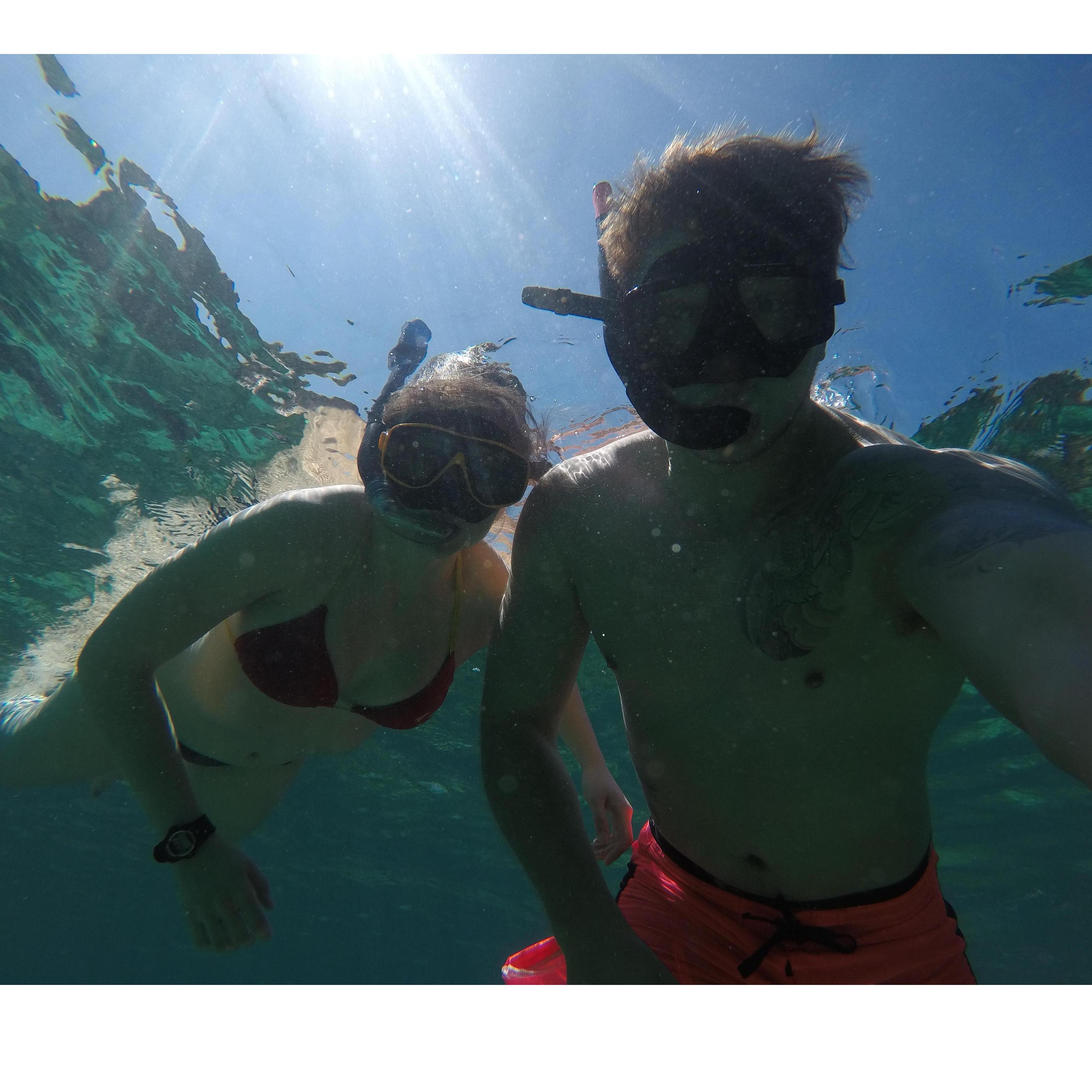 Snorkeling off the Phi Phi Islands, Thailand