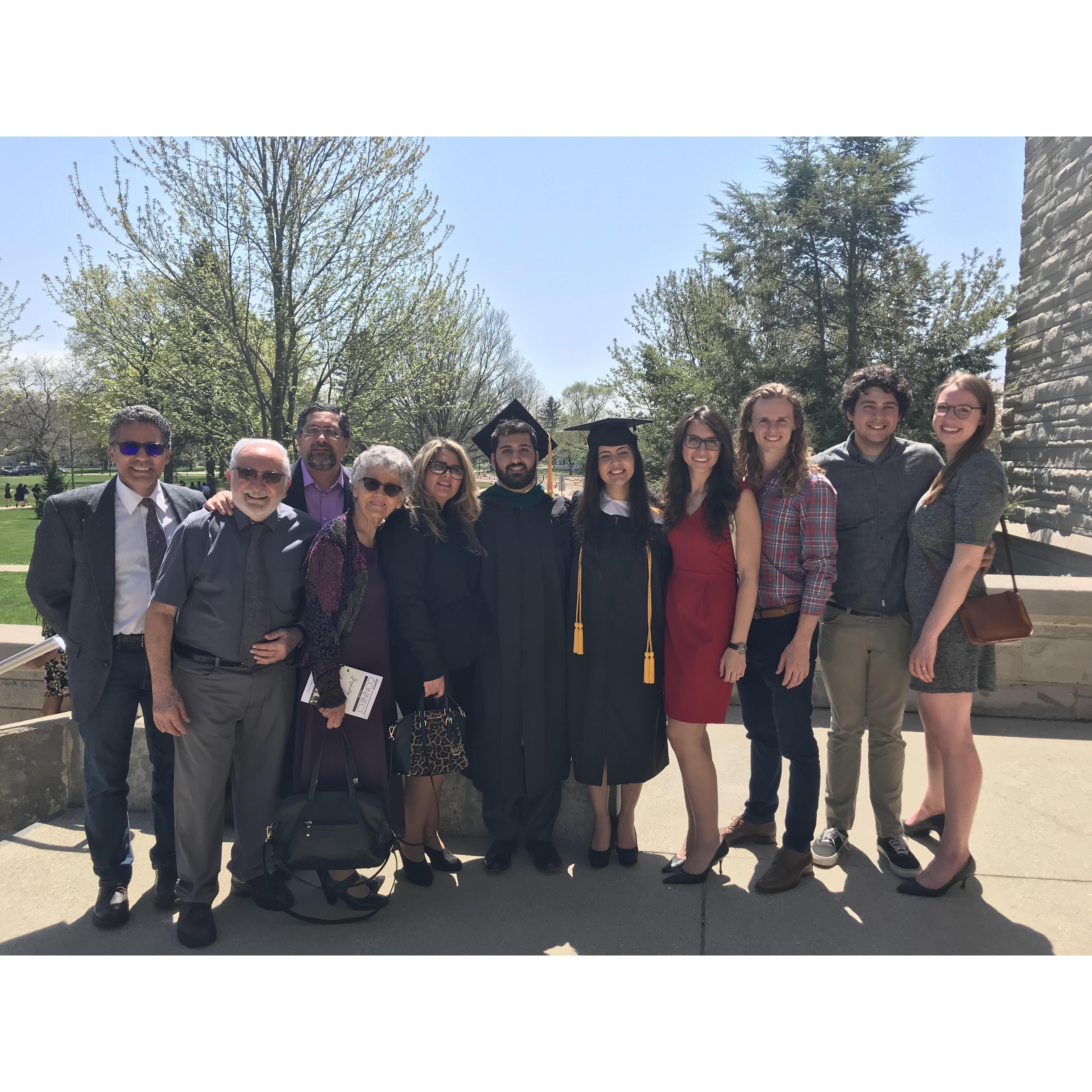 Family and Friends celebrating at AU