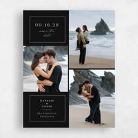 Black Wedding Save the Date - Sarnai Multiphoto
