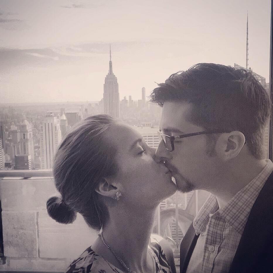 At the Rainbow Room for Susan's 25th birthday.