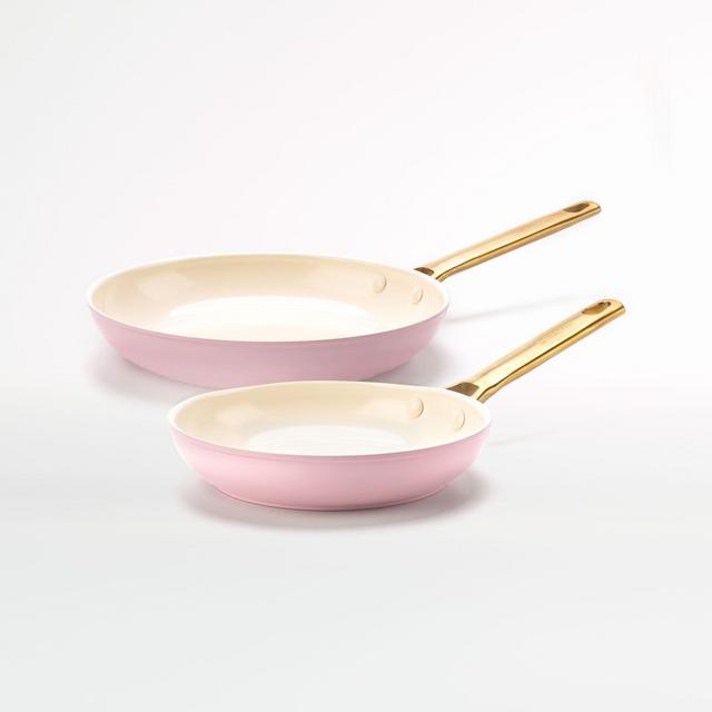 GreenPan Padova 8" and 10" Blush Fry Pan Set