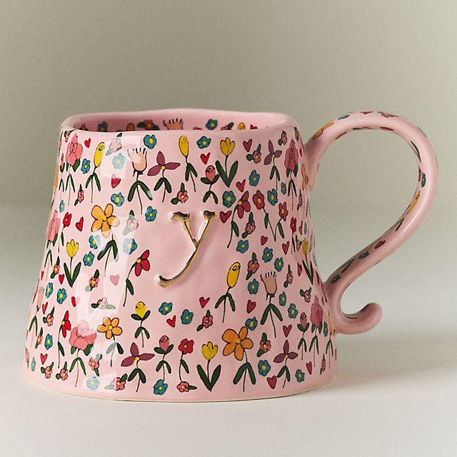 The Mud Fairy Stoneware Monogram Mug