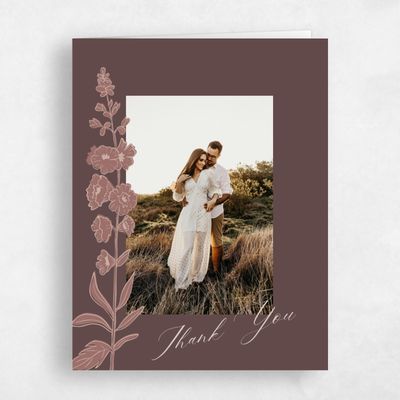 Chocolate, Brown Wedding Thank You - Felce Photo