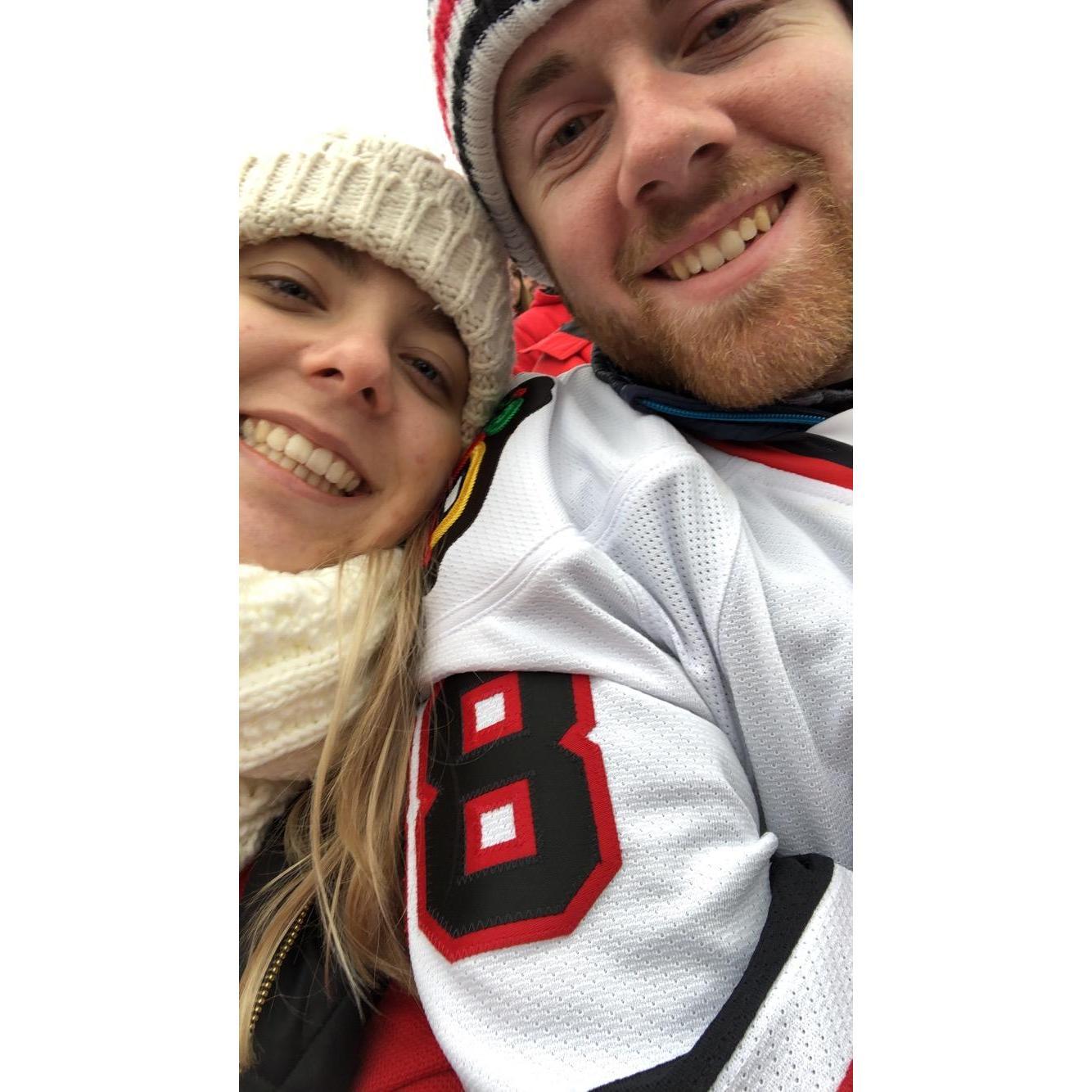 01/01/2019 - Hawks game on New Years day at Notre Dame