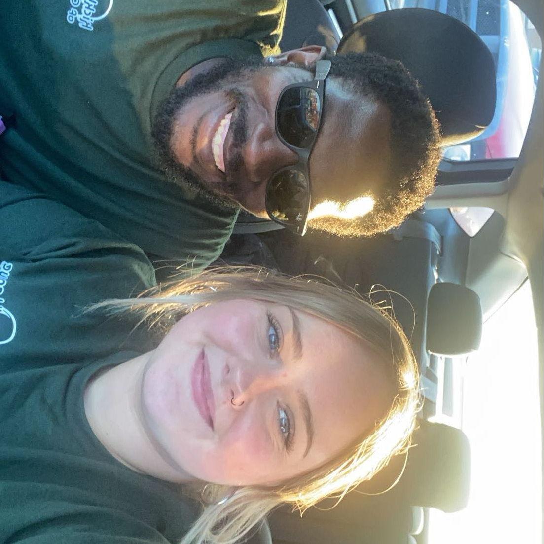 First kickball game together