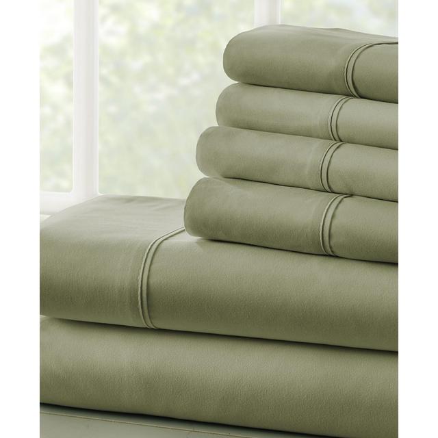 Solids in Style by The Home Collection 6 Piece Bed Sheet Set, Queen