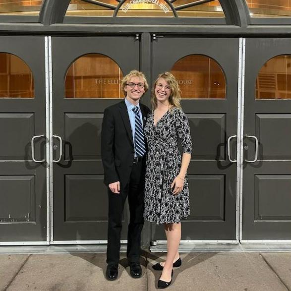 Alyssa dragged David to the opera (he didn't mind)