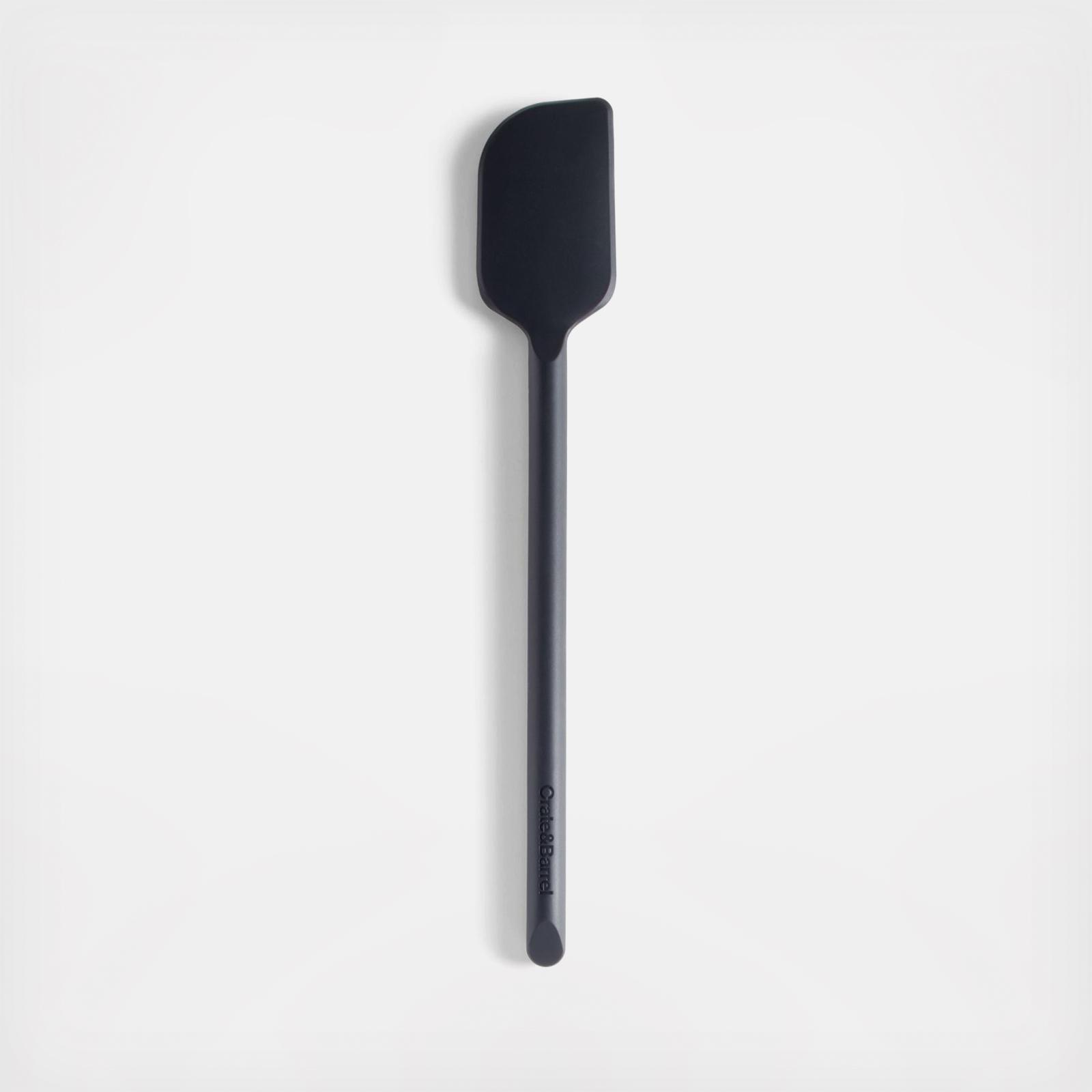 Crate & Barrel White Silicone and Stainless Steel Mini Spatulas