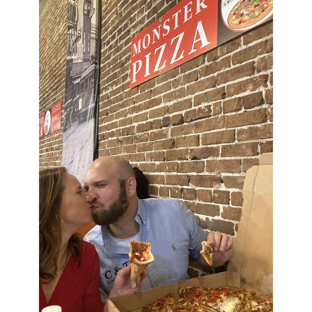 Our love for pizza runs as deep as our love for each other!