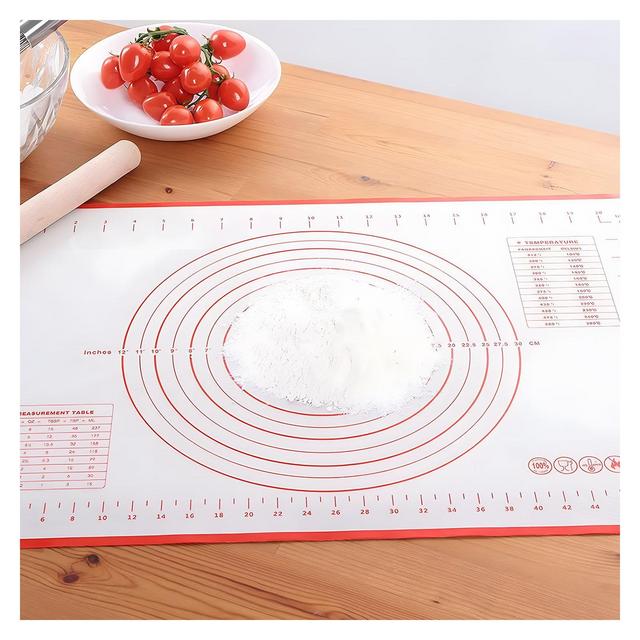 Swtroom 24" x 16" Silicone Pastry Mat Rolling Baking Mat Dough Kneading Mat with Measurements Non Slip