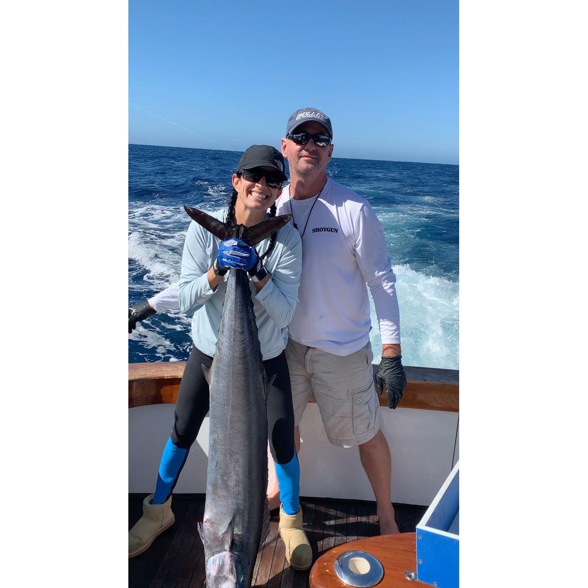 Stacy's wahoo off Baja.