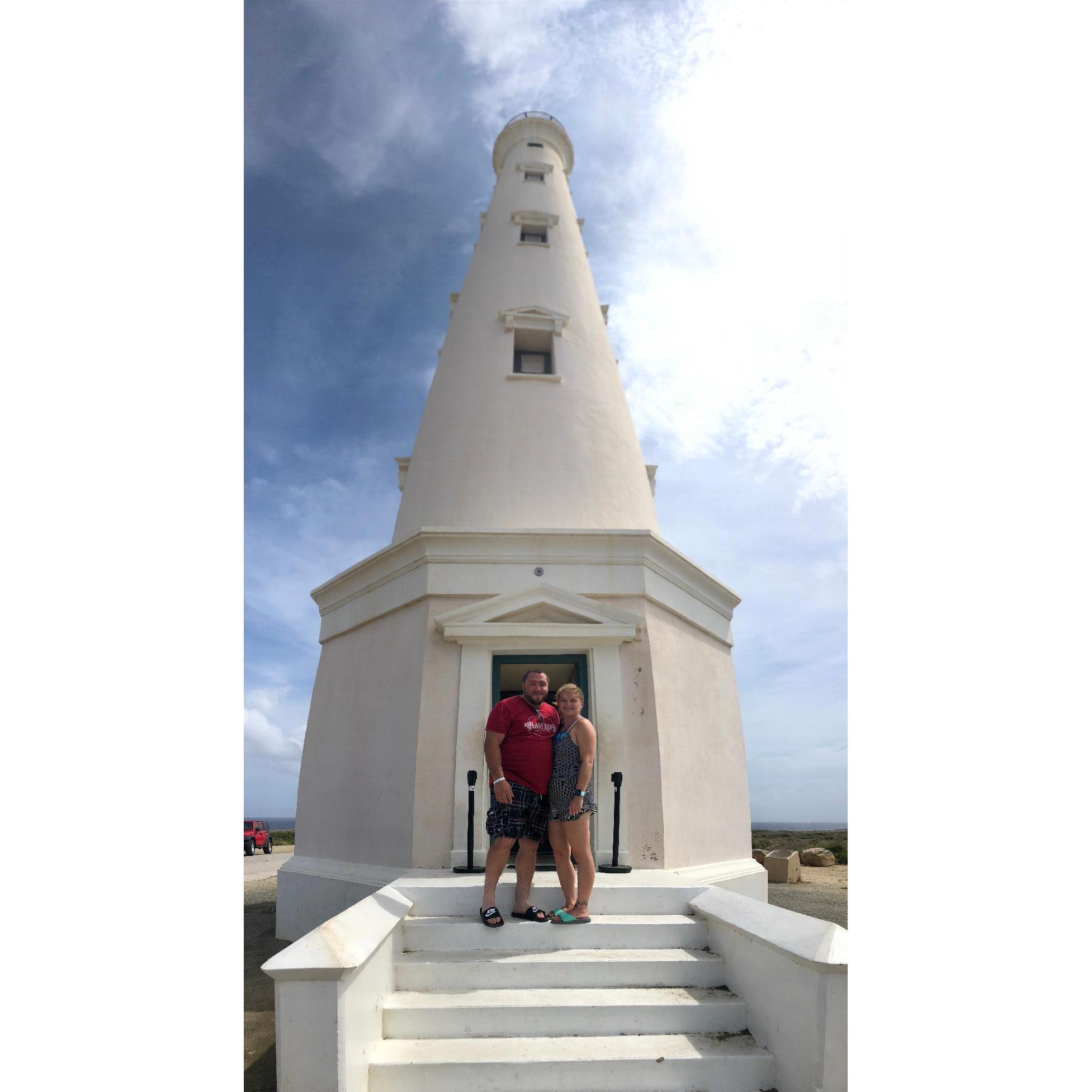 In front of the California Lighthouse literally seconds before Jovanny proposed.