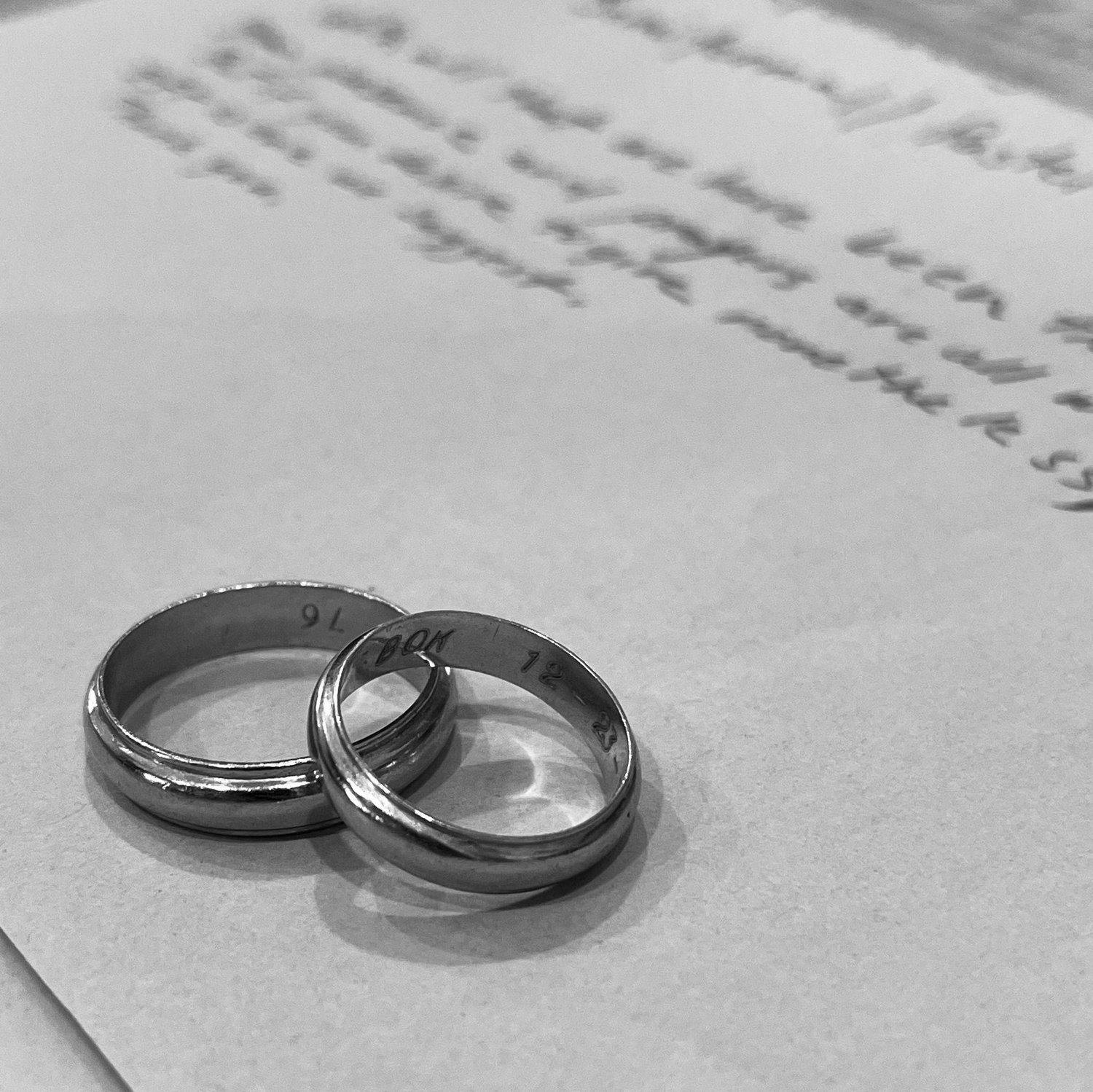Our wedding rings!