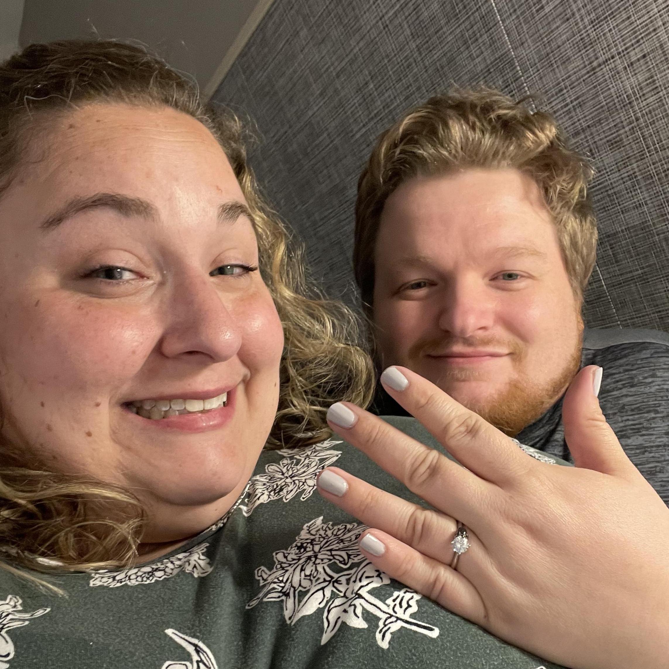 The night we got engaged and Danielle had to run to Walgreens to get some nail polish to do her nails.  Arthur informed her she was extra.