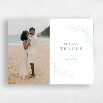White Wedding Thank You - Seraphine Photo