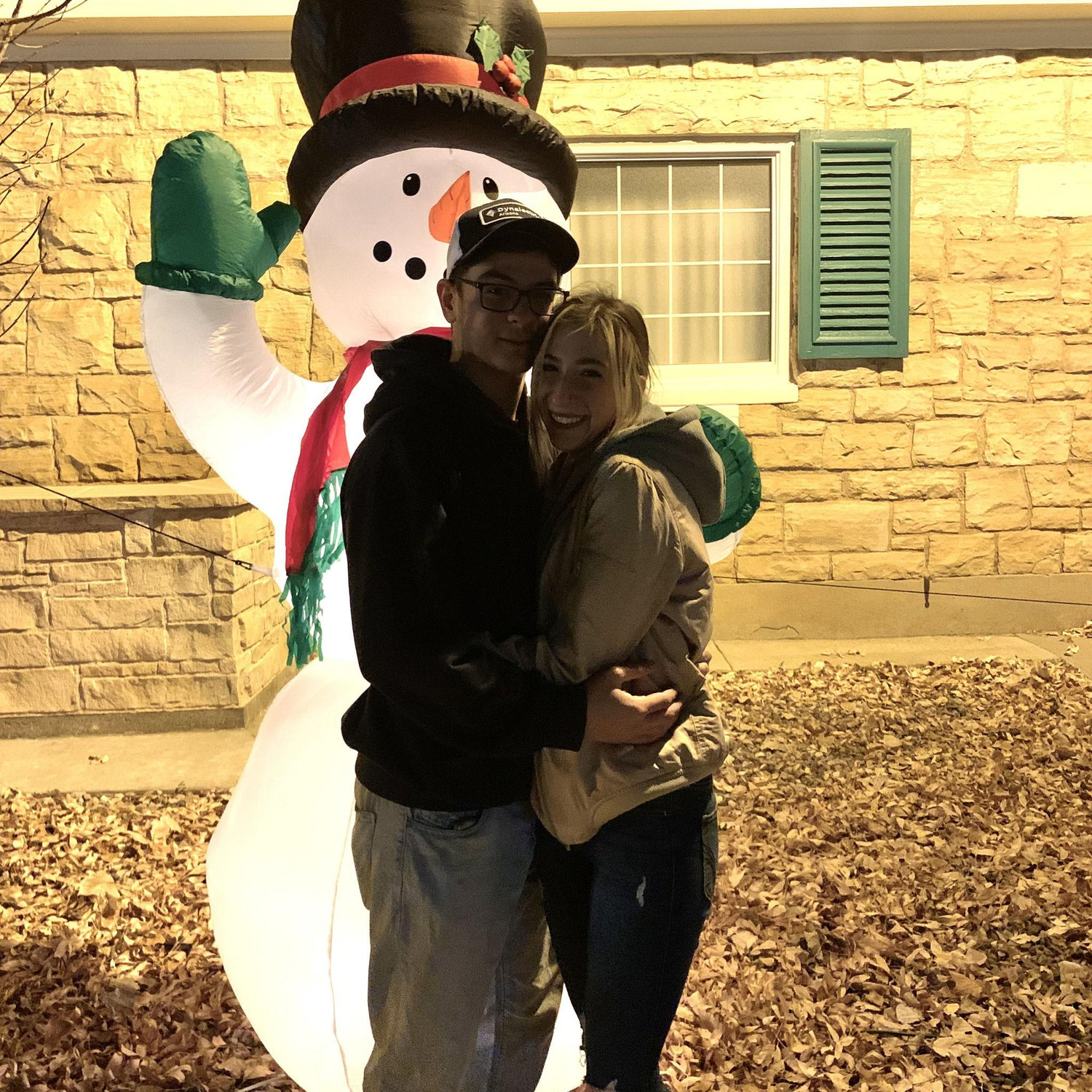 Night at the town tree lighting