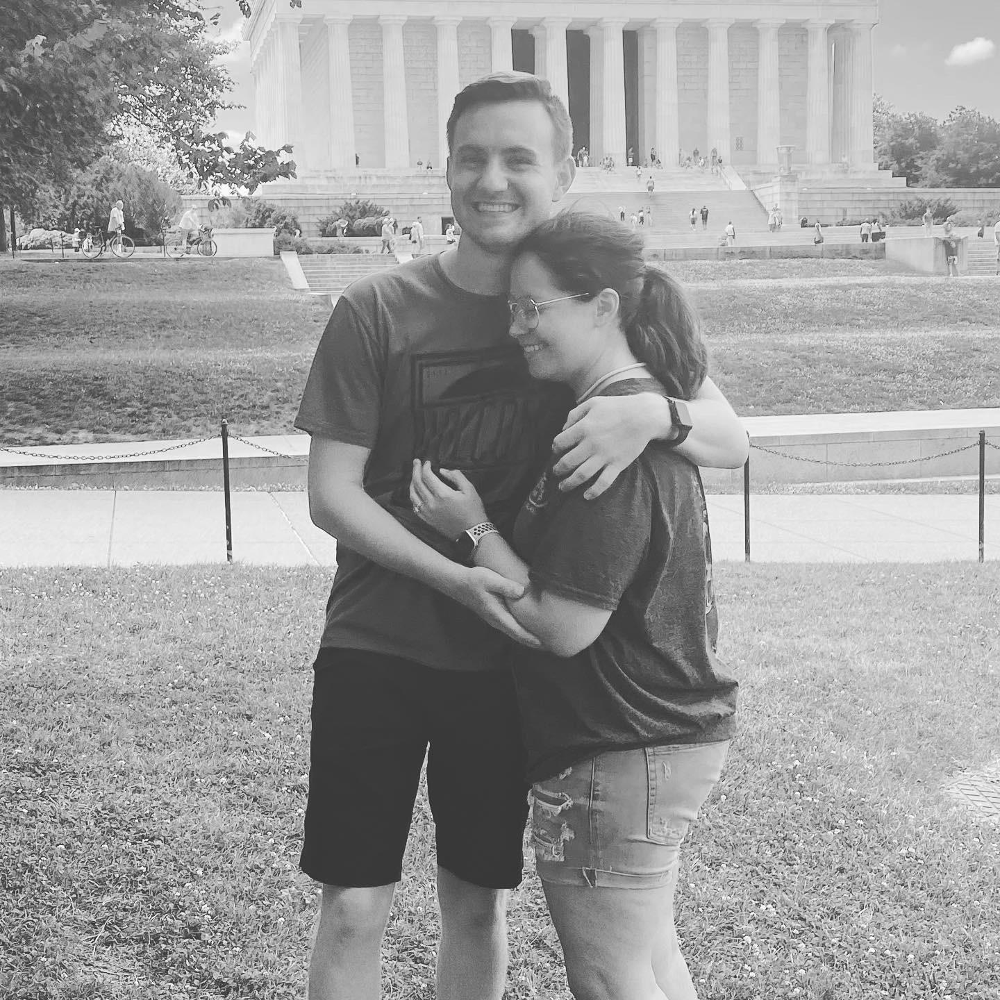 About five minutes after he asked me to marry him right outside the Lincoln Memorial in Washington D.C. :)