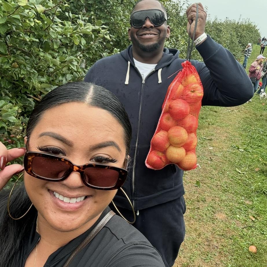We love the Fall and every year, we go upstate for apple picking and to get our favorite apple cider donuts.