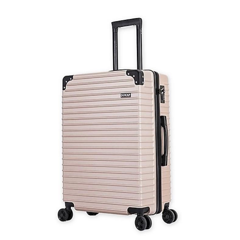DUKAP® Tour 24-Inch Hardside Spinner Checked Luggage in Champagne