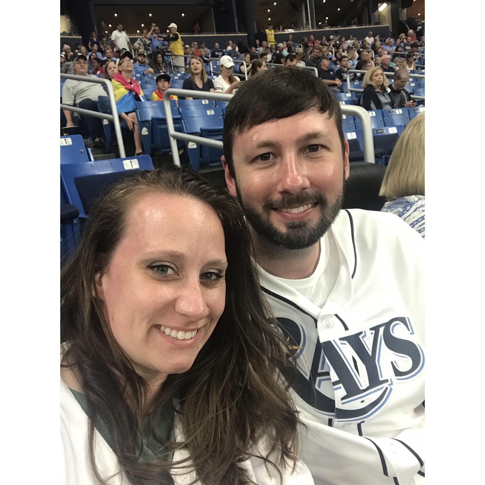 Of course we went to a Rays game