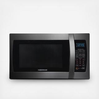 Black Stainless Steel 1100 Watt Microwave Oven with Smart Sensor