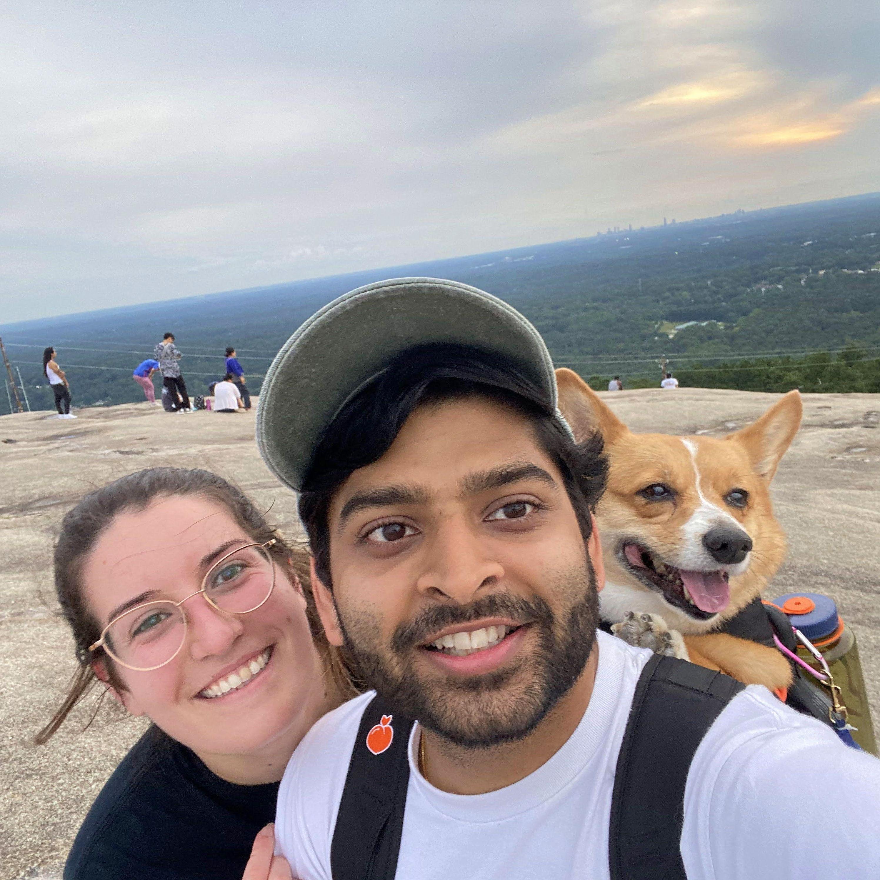 We take Cossie on our adventures as much as possible!