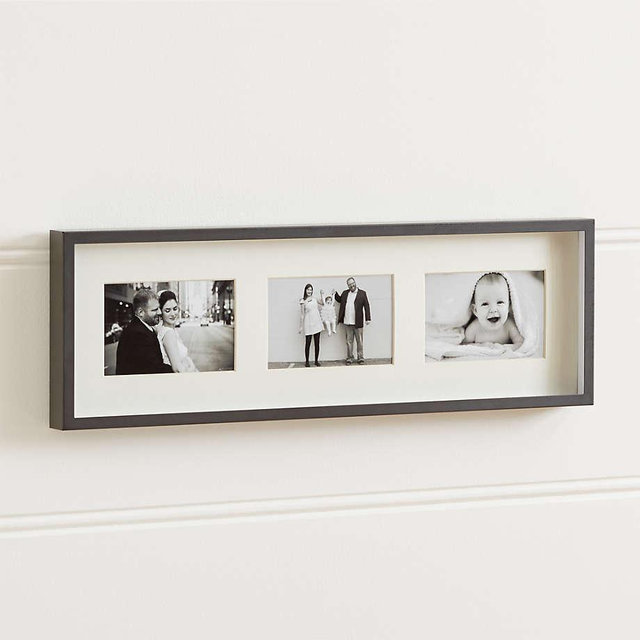 Brushed Gunmetal 3-4x6 Wall Frame