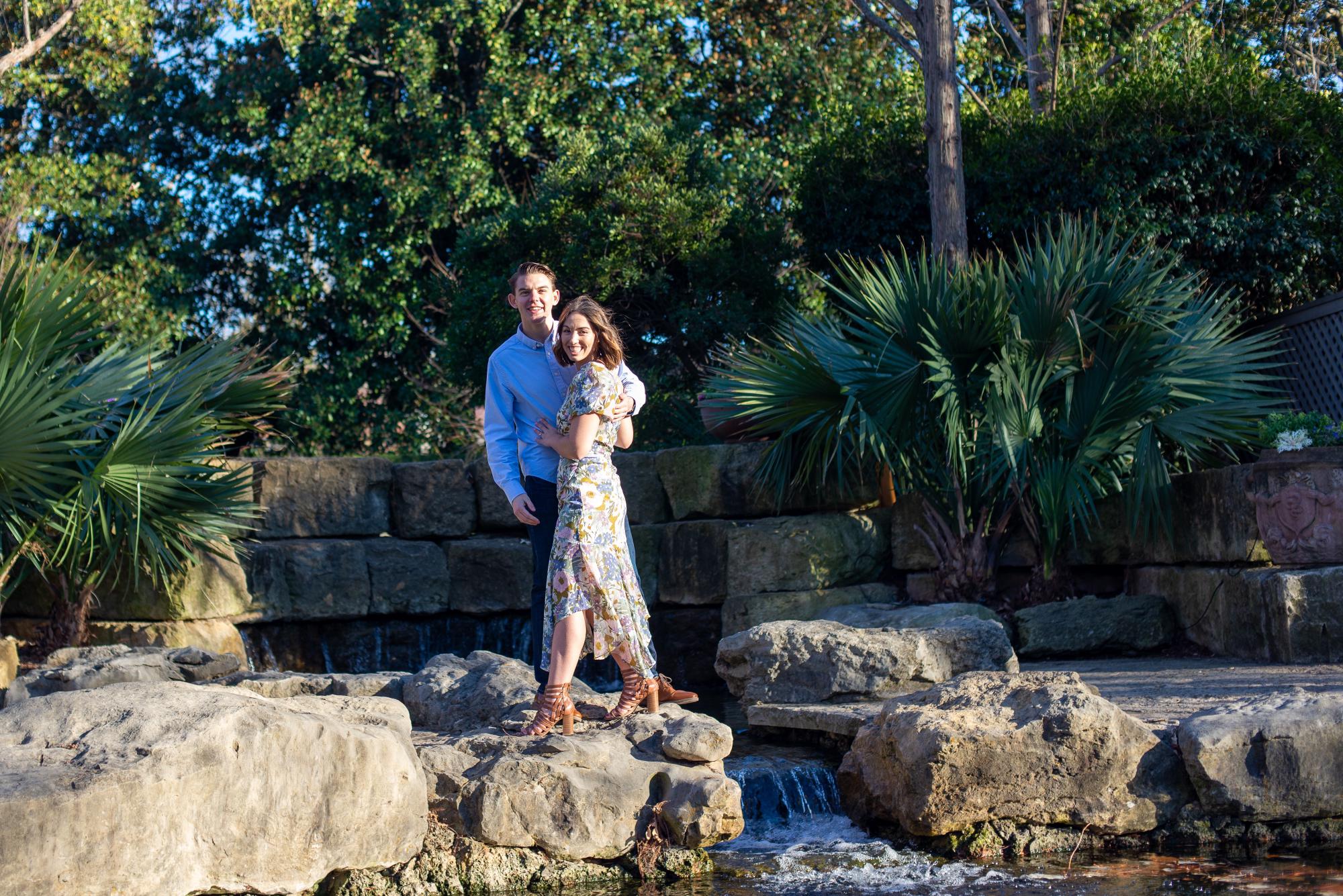 Engagement photos at the The Dallas Arboretum and Botanical Garden. A huge thank you to our friends Kyler and Audry Lacey for the shoot!