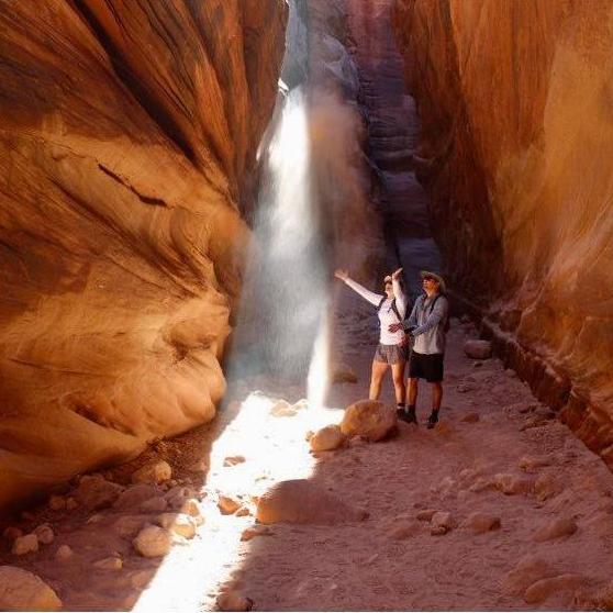 Hiking the slot canyon, Buckskin Gulch