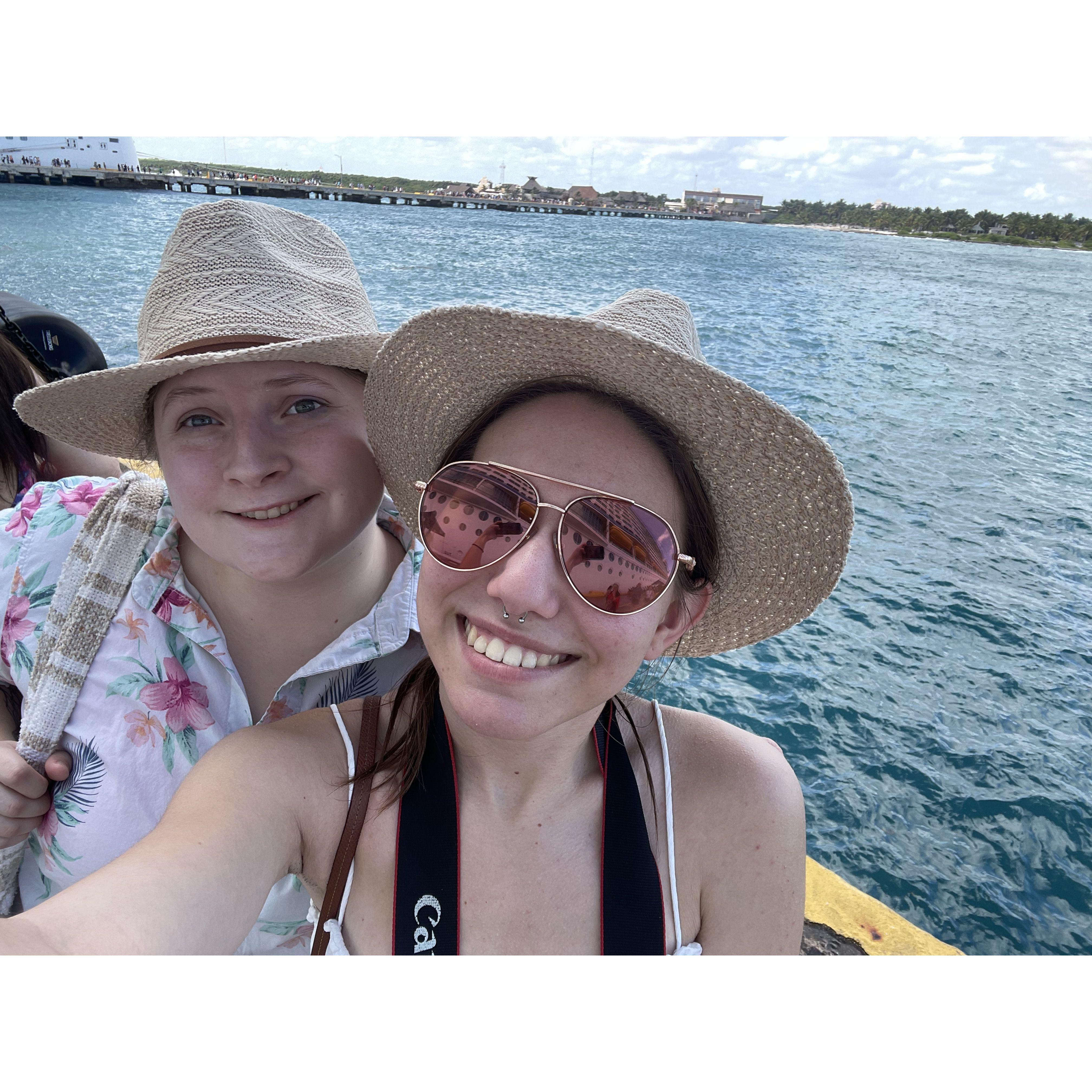 Our first vacation together, a Cruise through the Carribean