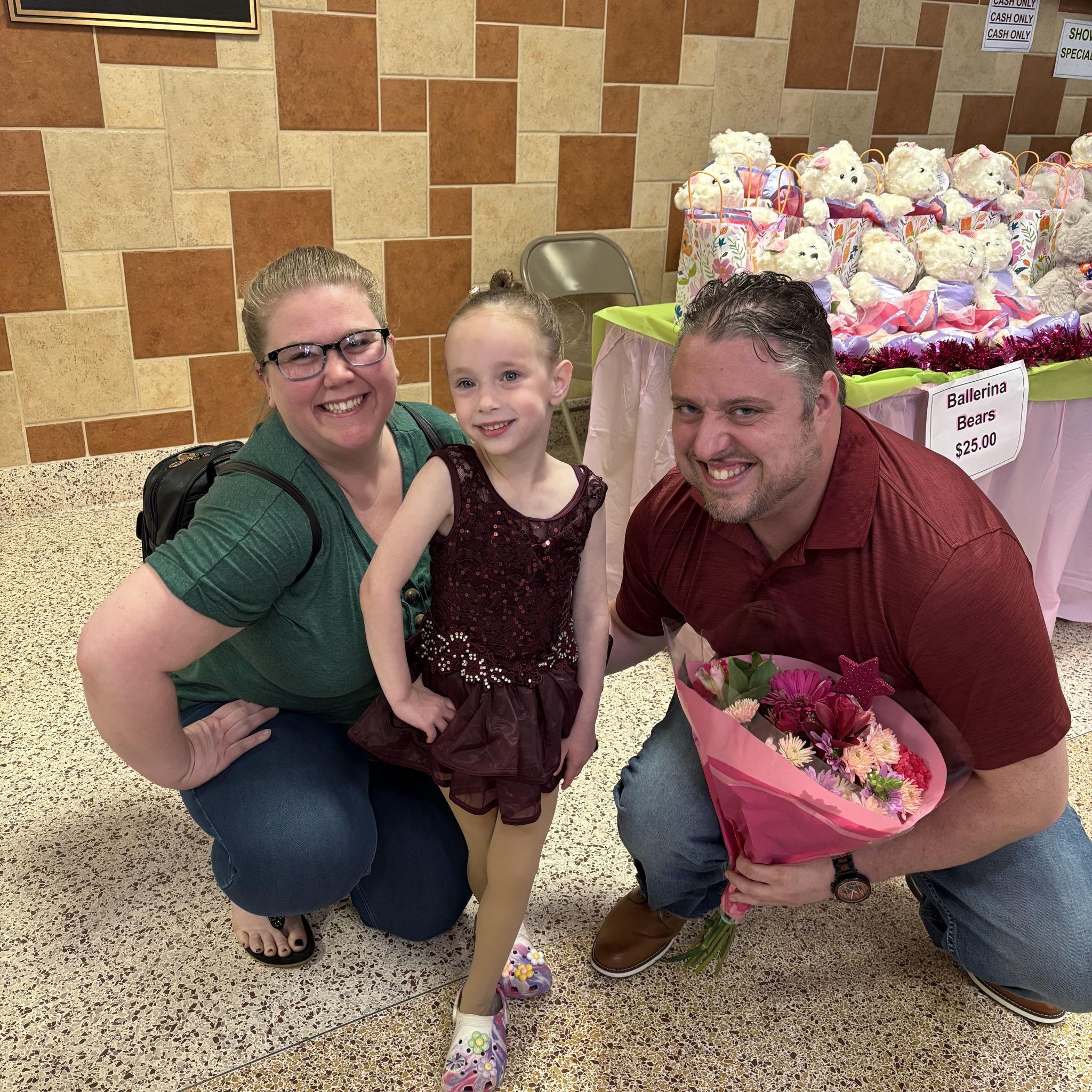 Celebrating Charley at her Dance Recital!