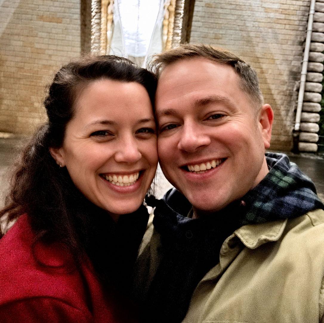 After visiting Arlon, Belgium, and Wiesbaden, Germany, Cameron and Brigitte return to the States for Christmas with their families, agreeing to do long distance until Brigitte can move to Europe.
