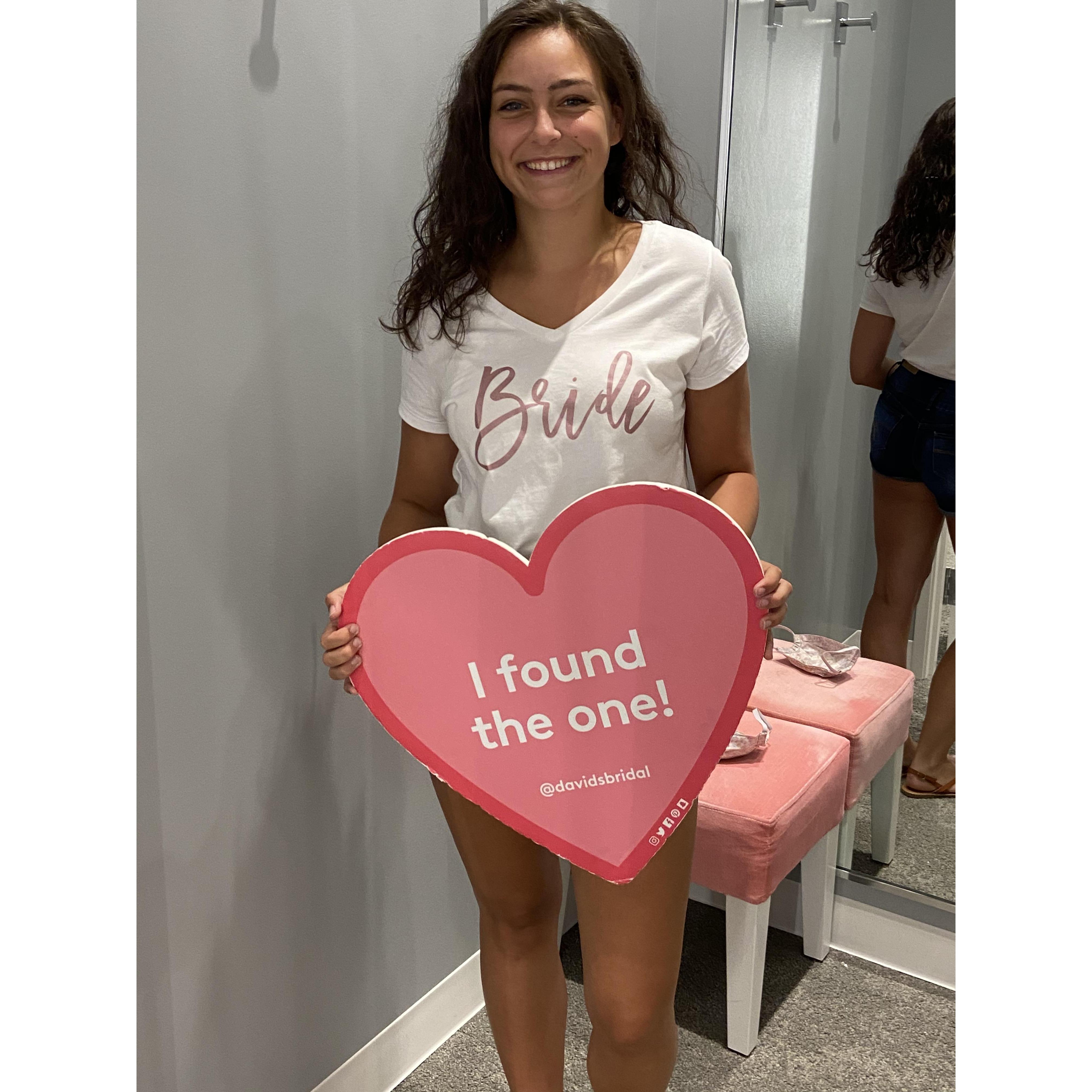 We have a dress!