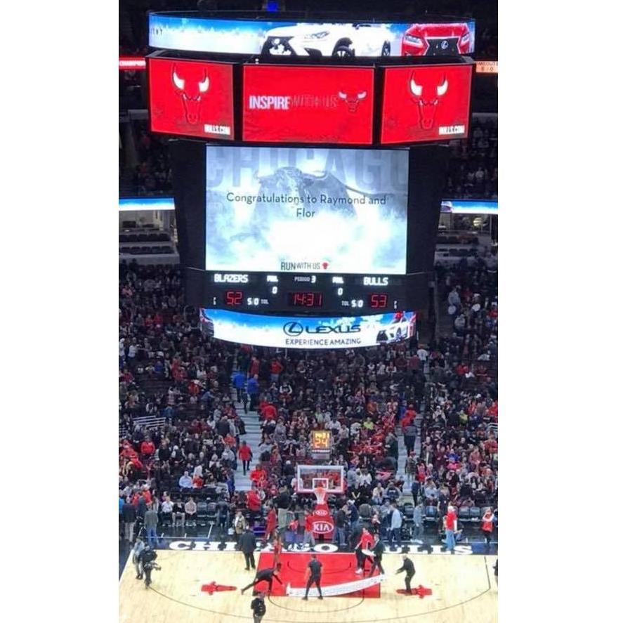 Bulls Game the day after our NYE engagement.