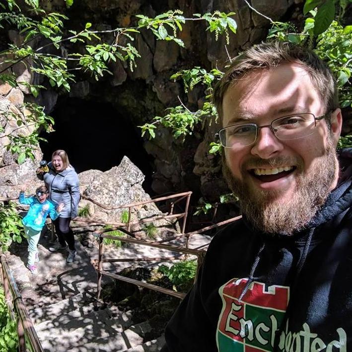 Exploring Lava River Cave, May 2018