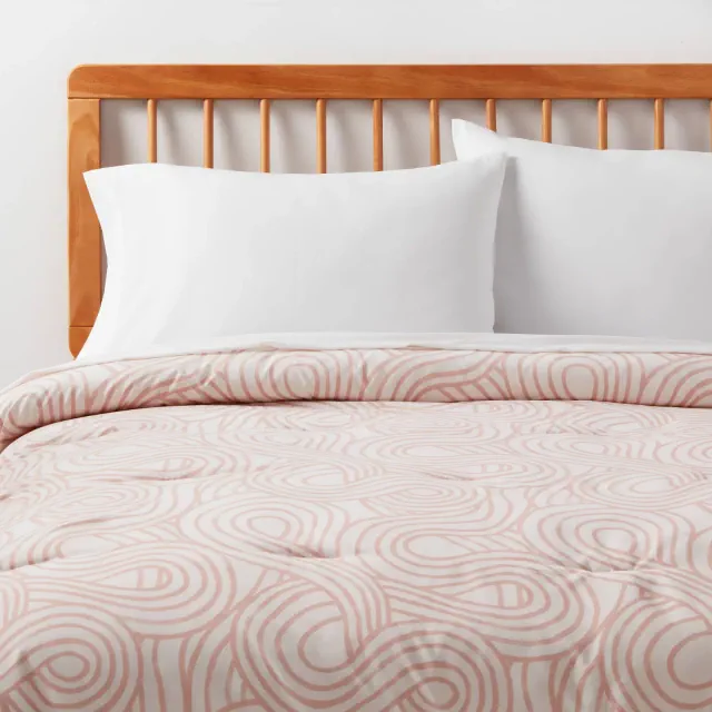 Twin/Twin Extra Long Microfiber Comforter Light Pink - Room Essentials™