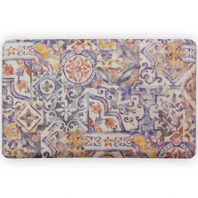 FloorPops 1'8"x2'8" Bartolo Anti-Fatigue Comfort Long Floor Mat: Kitchen Rug, Skid-Resistant, Indoor Use