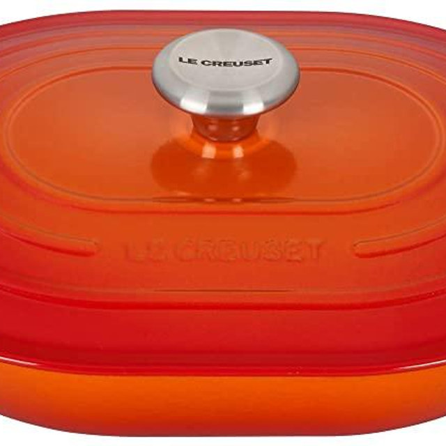 Le Creuset Enameled Cast Iron Signature Oval Casserole, 3.75 qt., Flame