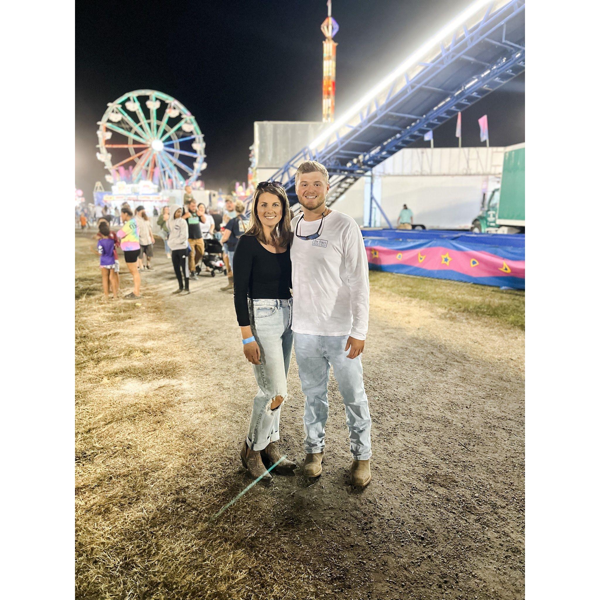 The best date of the year is always at the fair.