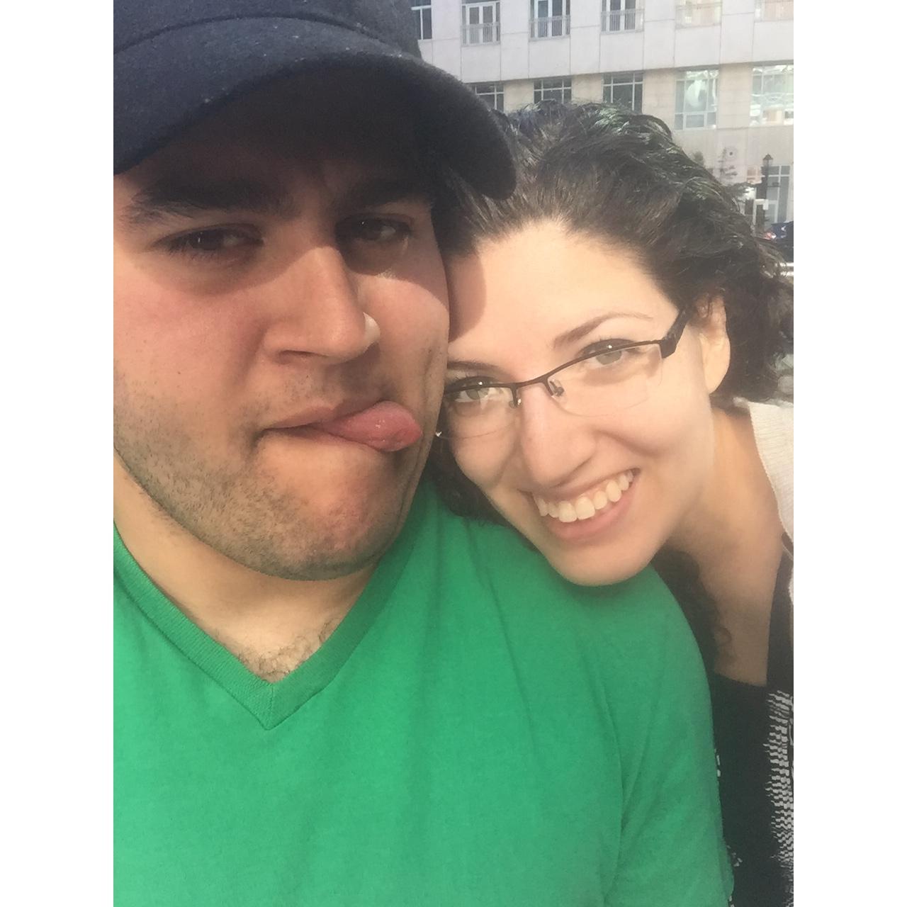 Our first trip to the city together