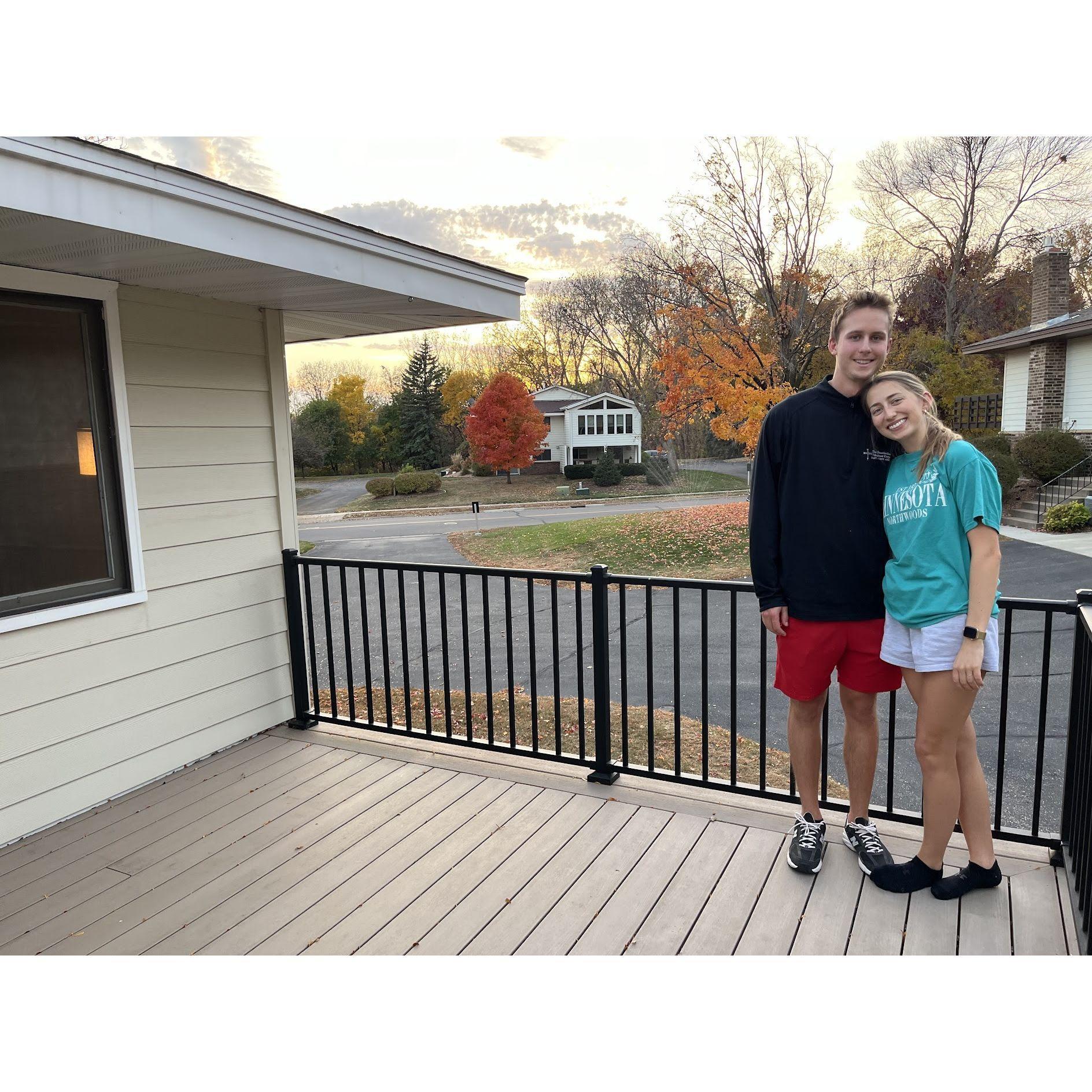Makayla moved into their soon to be first home