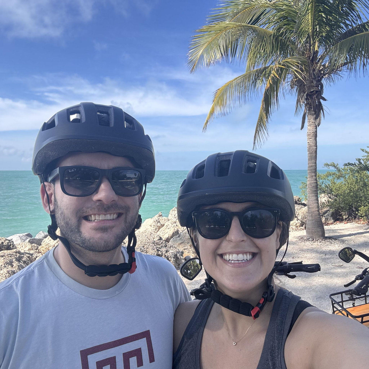 E-biking around Key West! December 2024.