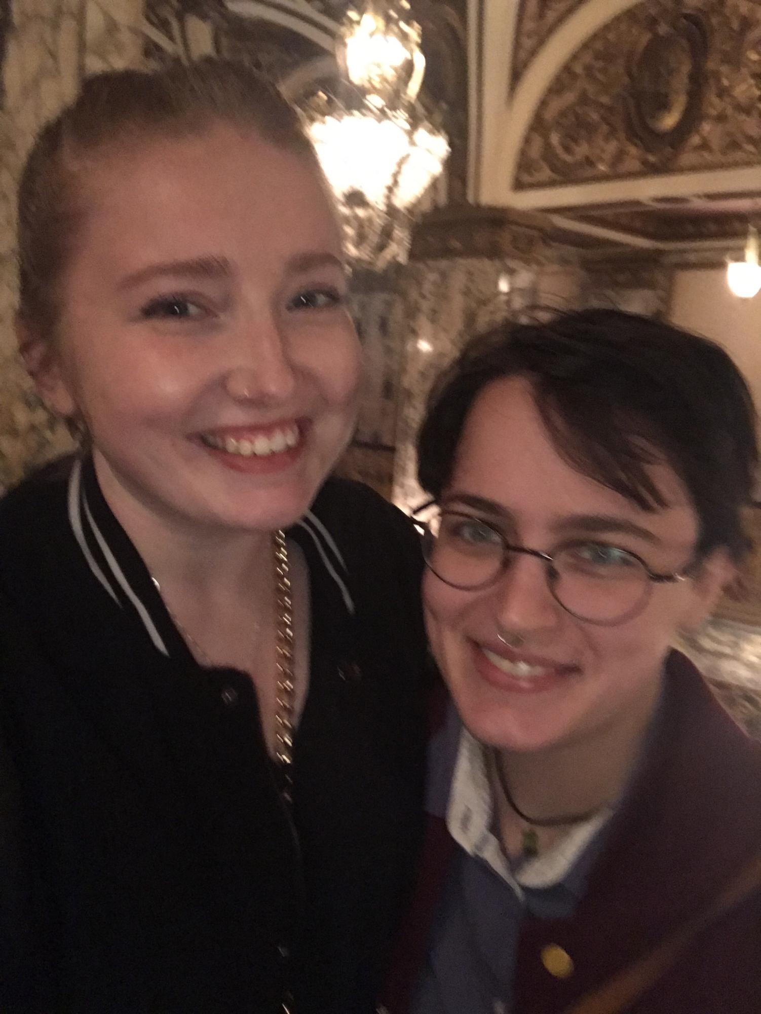Seeing a show together in the city