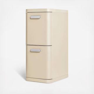 Durable 2-Drawer Recycling Bin