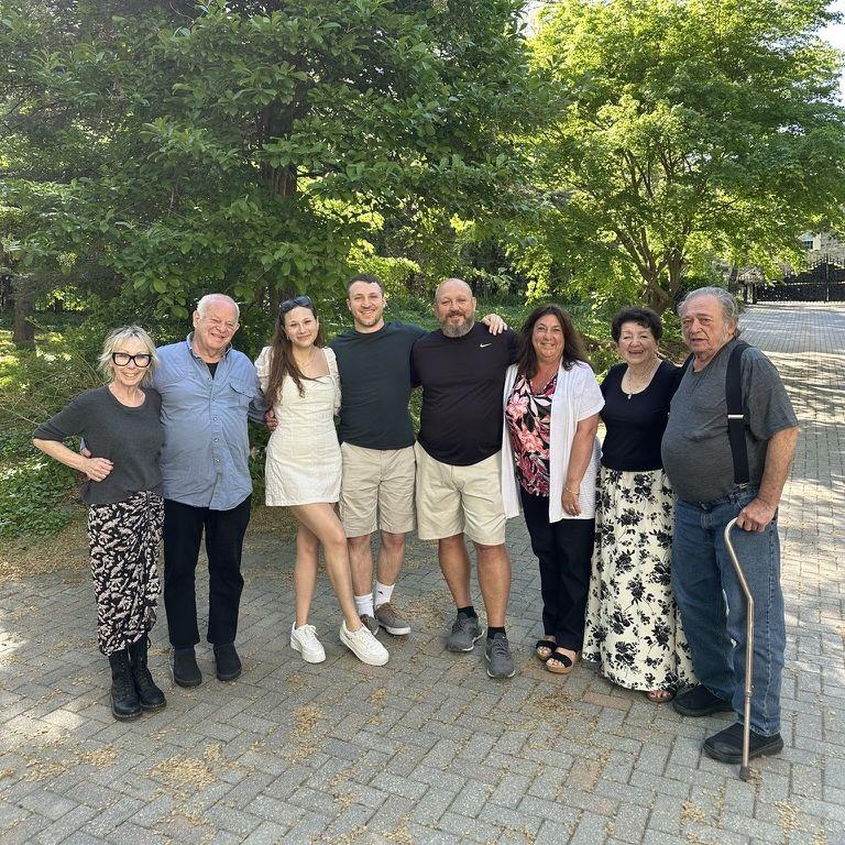 Celebrating with our family and best friends at our engagement party