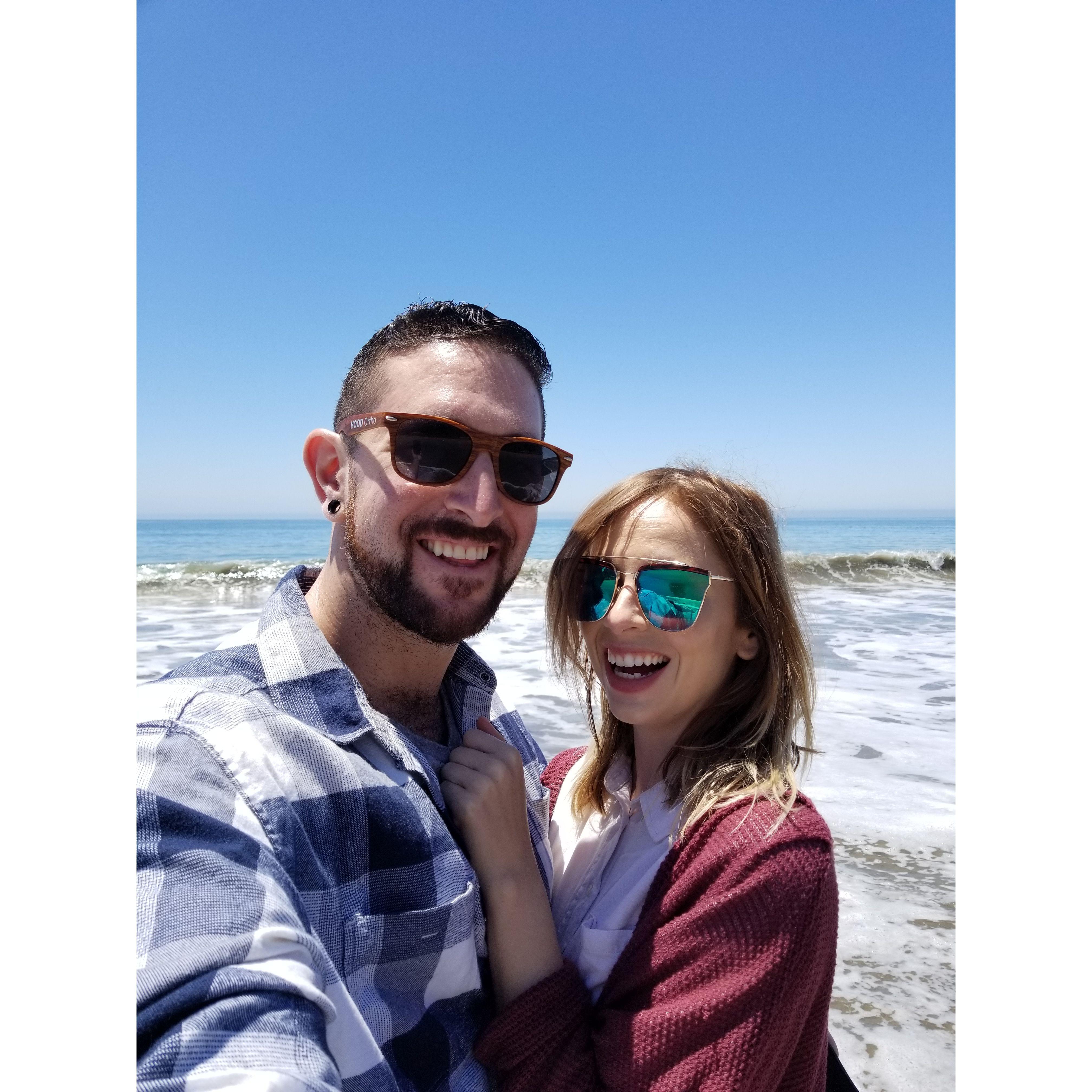 Visiting Crystal Cove when we lived in Southern CA!