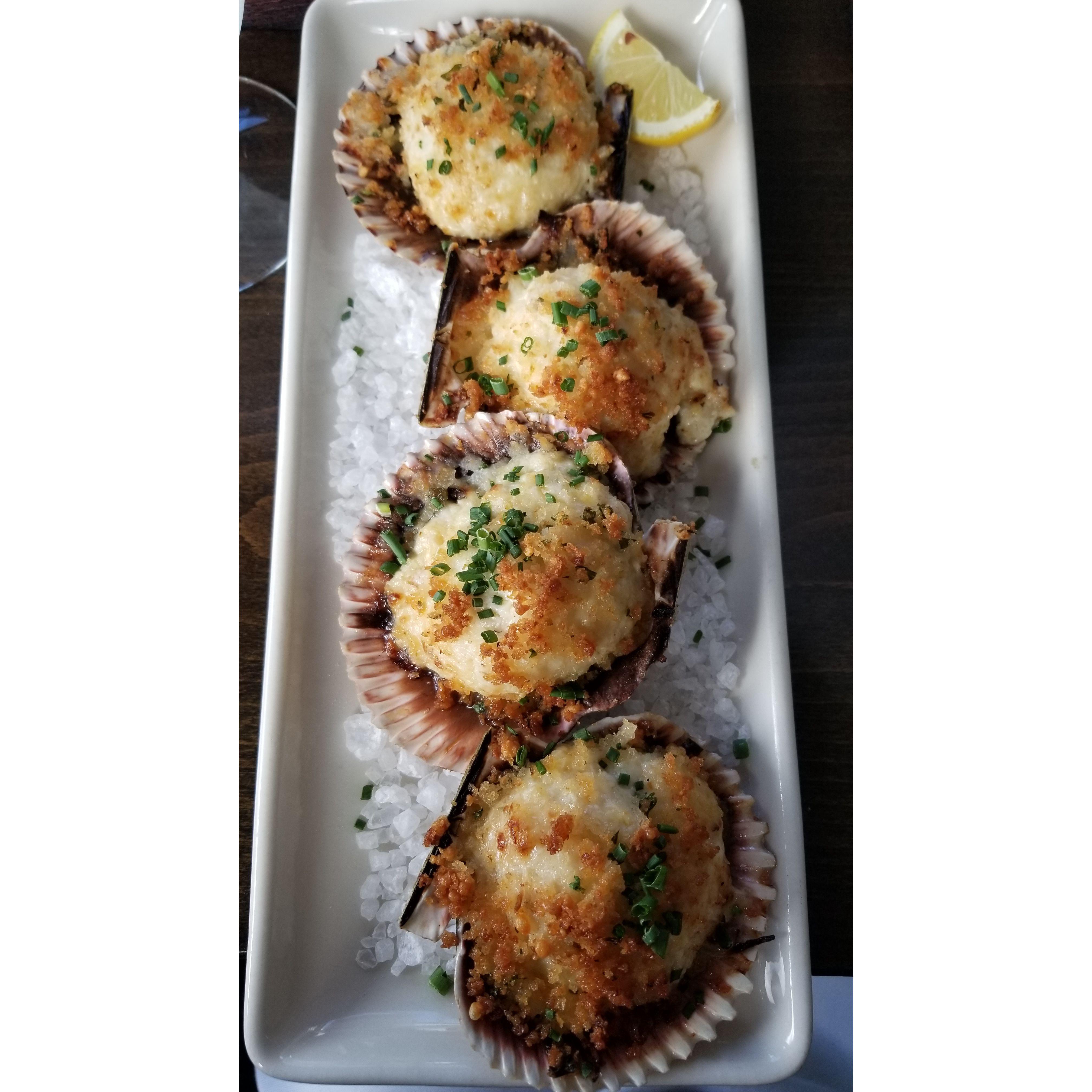 Stuffed scallops!