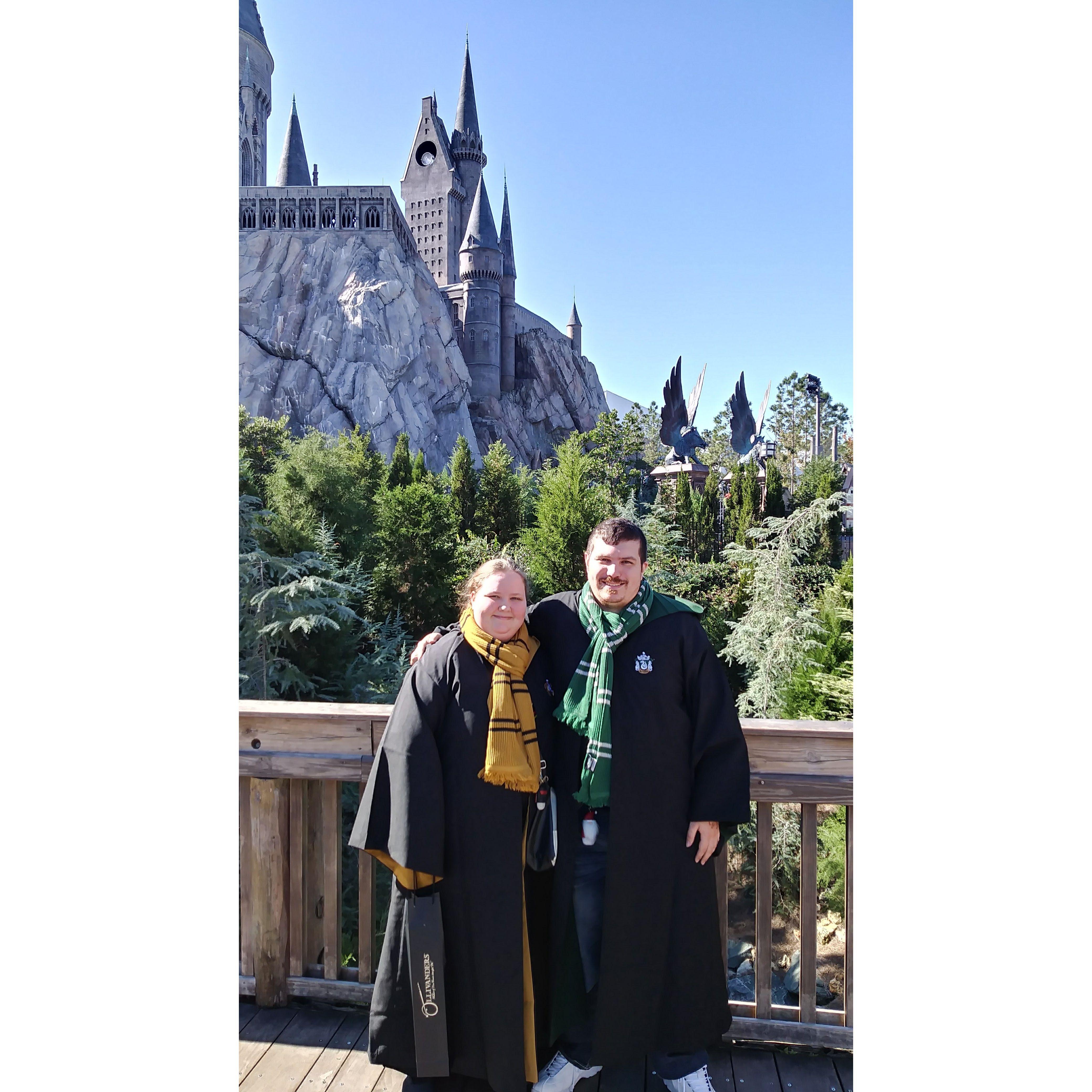 Our first time together at Universal.