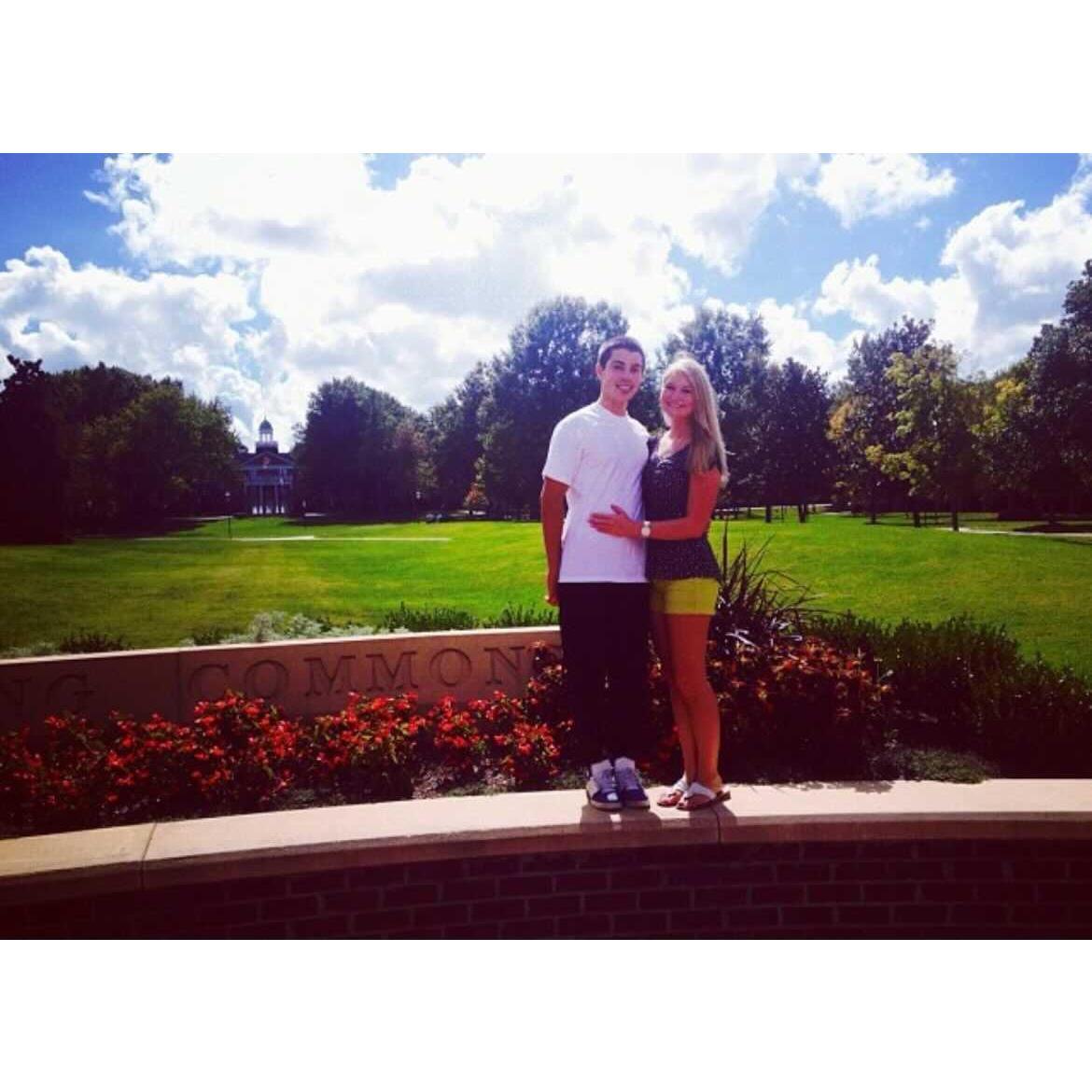 Dan visiting Nicole at Elon University Fall 2013