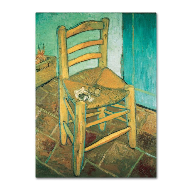 Trademark Fine Art Vincent's Chair by Vincent van Gogh, 18x24-Inch